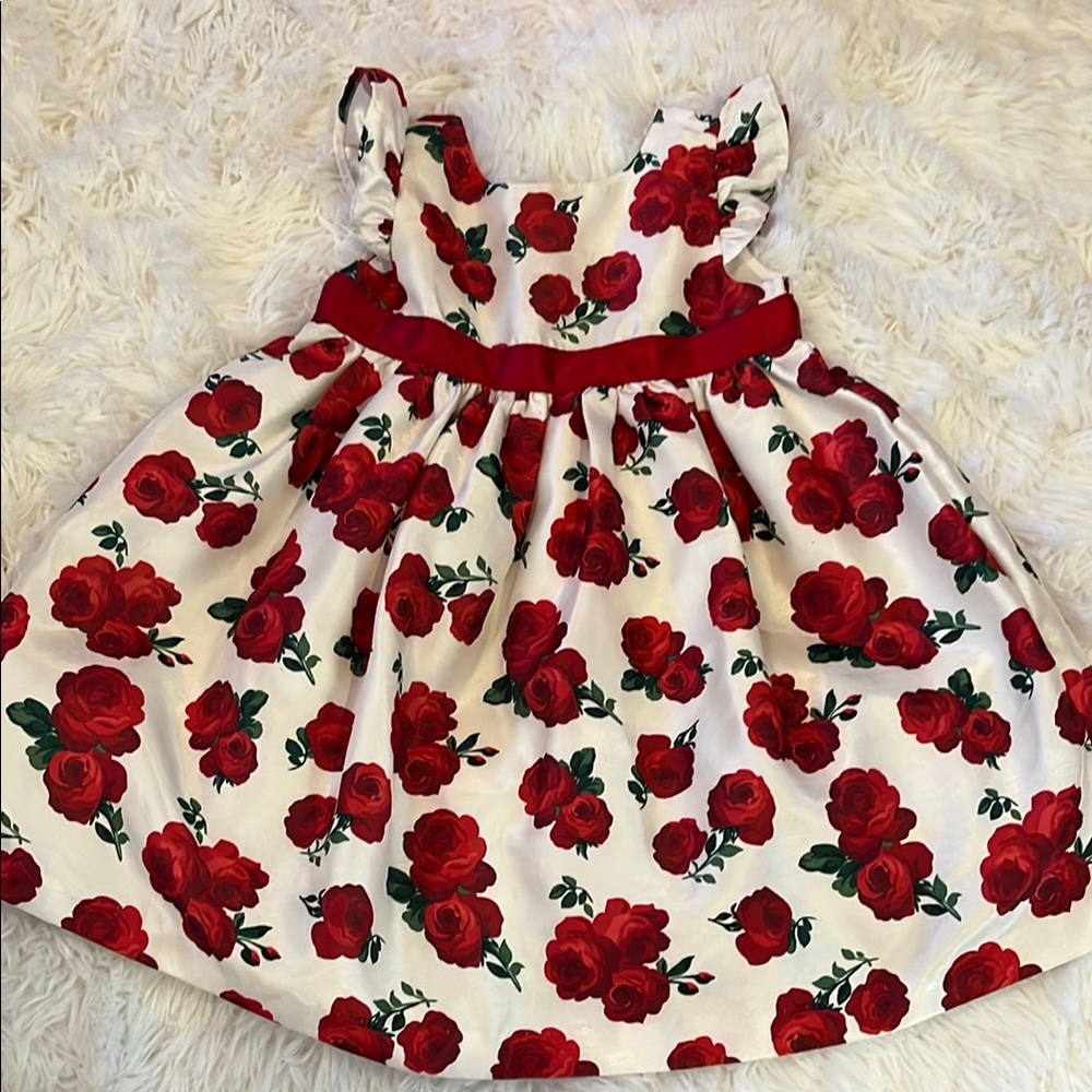 Gymboree Red and White Pleated Sundress
